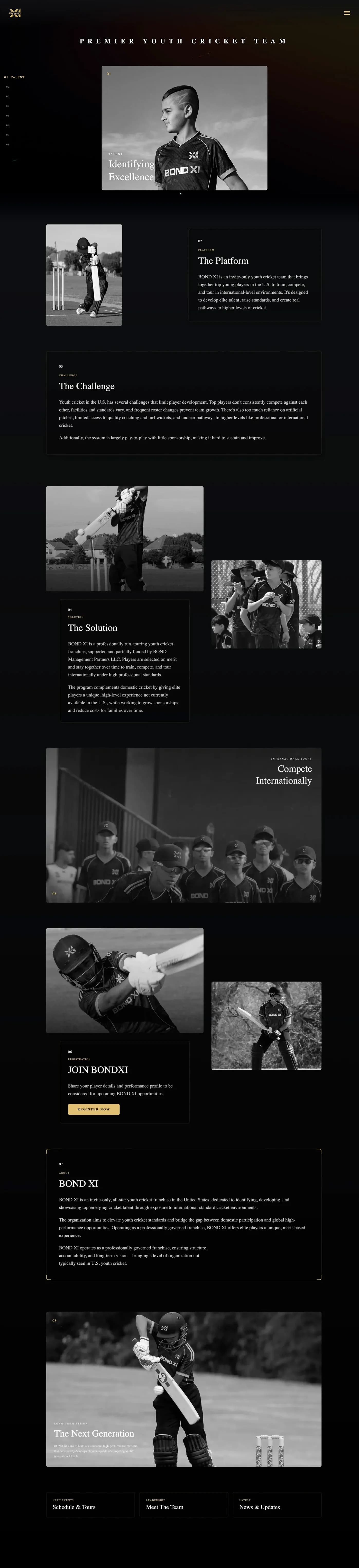 BOND XI — live site