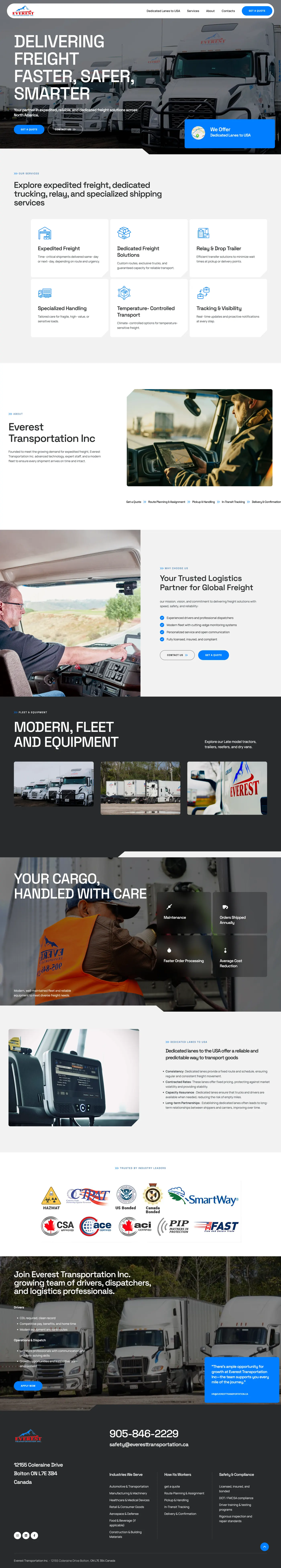 Everest Transportation — live site