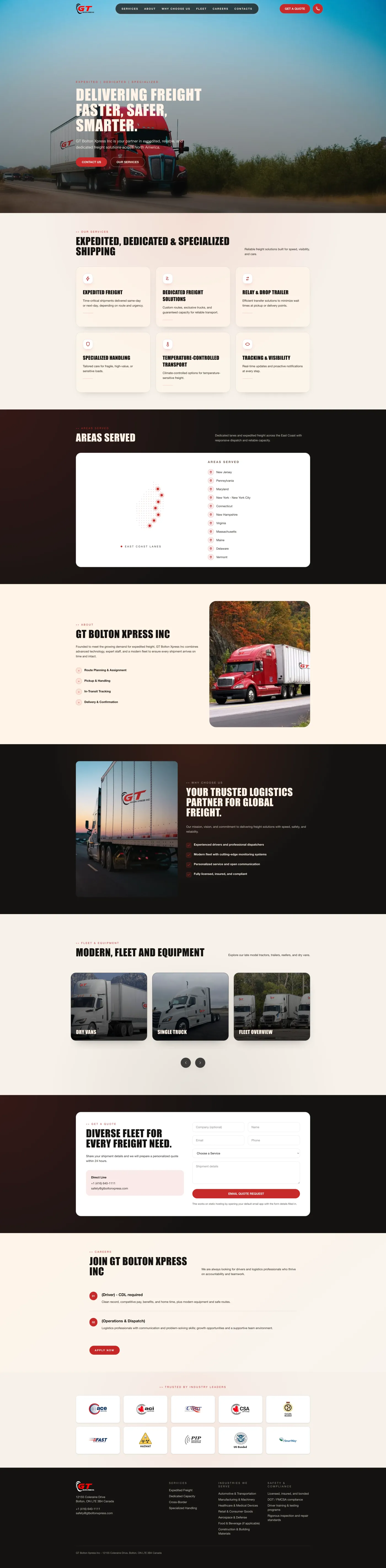 GT Bolton Xpress Inc — live site