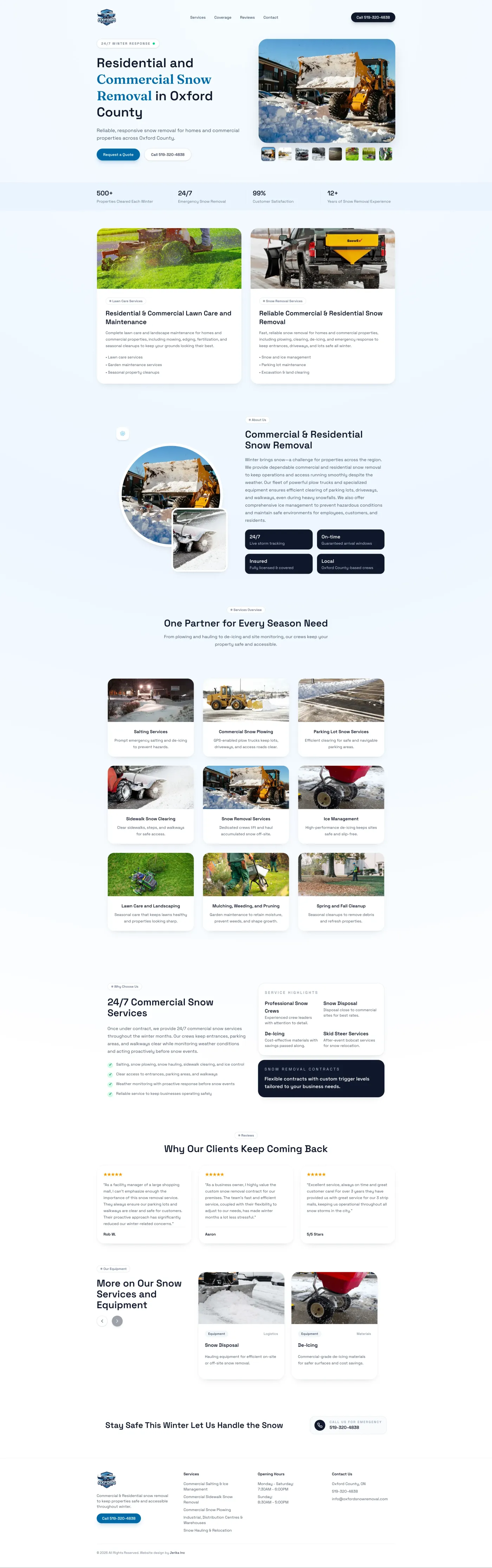 Oxford Snow Removal — live site